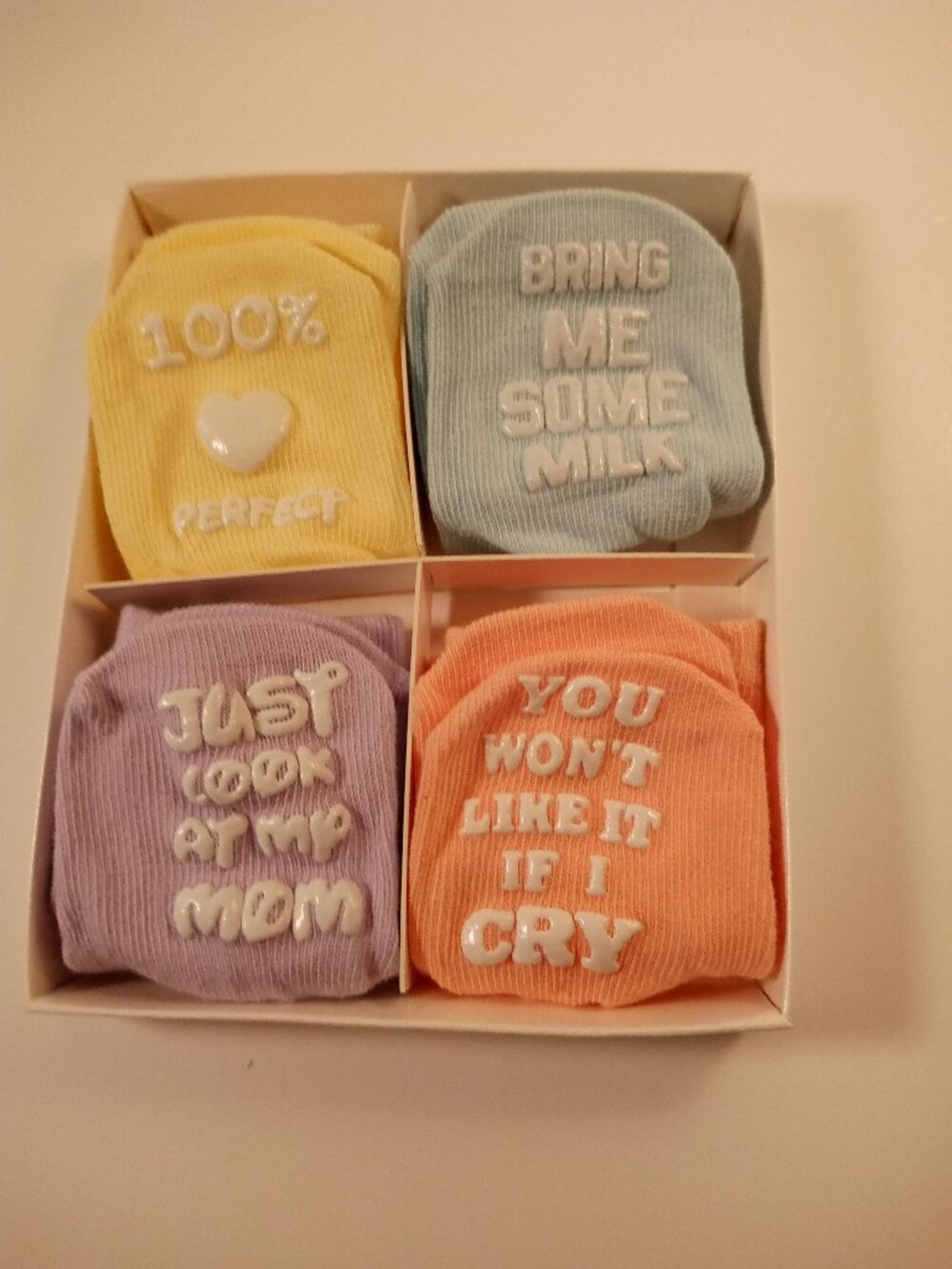 Bitty Beans Baby Socks Pack Of 4 NEW